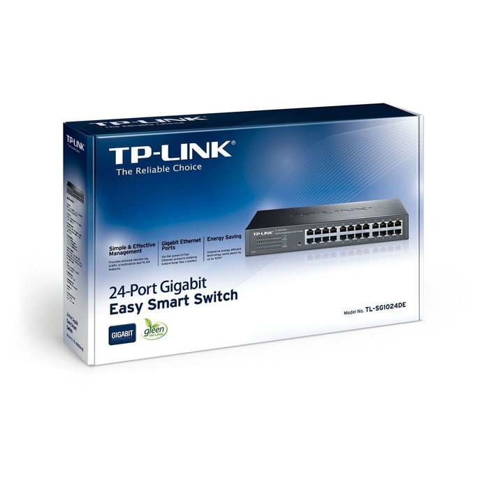 TP-Link TL-SG1024DE Switch Gigabit Easy Smart de 24 Puertos Negro