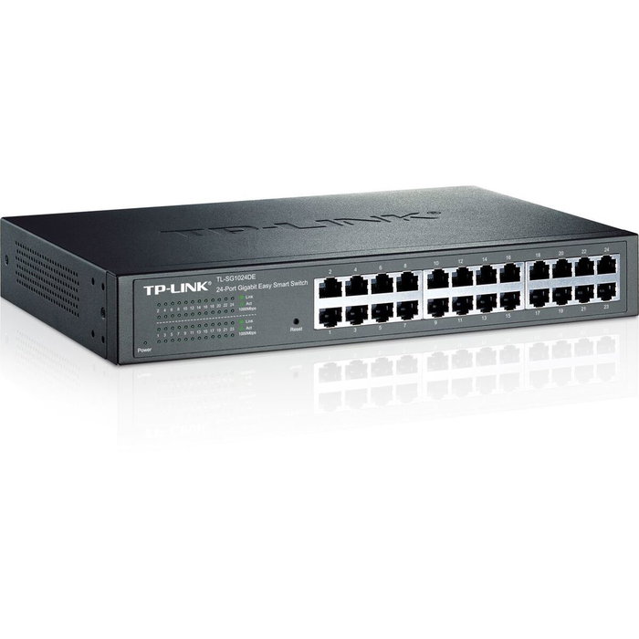 TP-Link TL-SG1024DE Switch Gigabit Easy Smart de 24 Puertos Negro