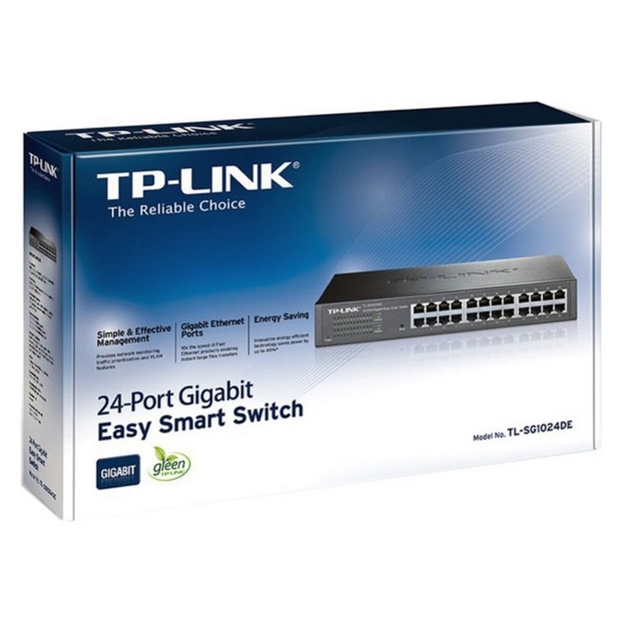 TP-Link TL-SG1024DE Switch Gigabit Easy Smart de 24 Puertos Negro