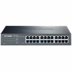 TP-Link TL-SG1024DE Switch Gigabit 24 Puertos 10/100/1000Mbps, Rack, Sin Ventilador, Jumbo Frame, VLAN, QoS, Mirroring, IGMP Snooping