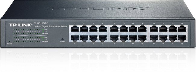 TP-Link TL-SG1024DE Switch Gigabit Easy Smart de 24 Puertos Negro