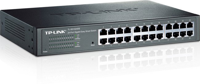 TP-Link TL-SG1024DE Switch Gigabit Easy Smart de 24 Puertos Negro