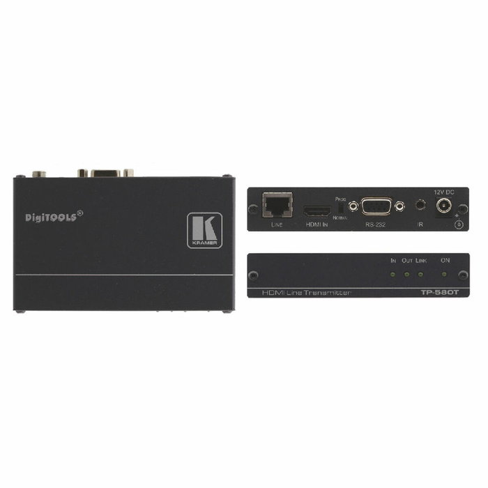 Kramer TP-580T Convertidor de Video 1920 x 1080 Pixeles Negro