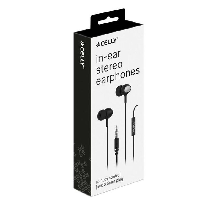 Celly UP500 Auriculares Alámbricos con Micrófono Negro