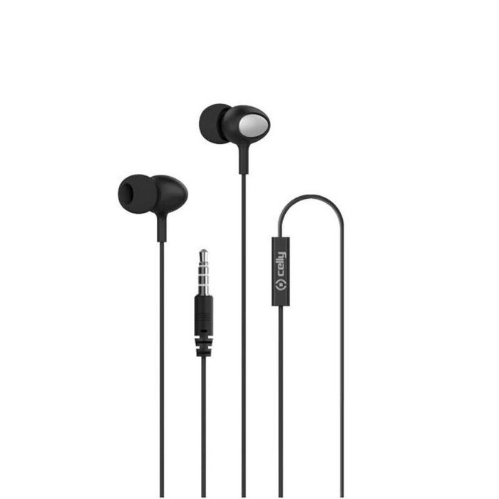 Celly UP500 Auriculares Alámbricos con Micrófono Negro