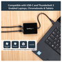 StarTech Adaptador de Red USB-C Dual-Gigabit Ethernet con Puerto USB-A - 2 Puertos RJ-45 Gigabit, USB 3.2 Gen 1, Negro