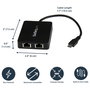StarTech Adaptador de red USB-C con doble puerto Ethernet Gigabit y puerto USB 3.0 Tipo-A