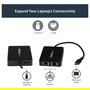 StarTech Adaptador de Red USB-C Dual-Gigabit Ethernet con Puerto USB-A - 2 Puertos RJ-45 Gigabit, USB 3.2 Gen 1, Negro