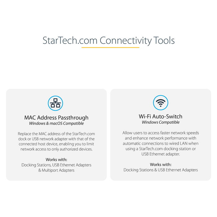 StarTech Adaptador de Red USB-C Dual-Gigabit Ethernet con Puerto USB-A - 2 Puertos RJ-45 Gigabit, USB 3.2 Gen 1, Negro