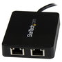 StarTech Adaptador de red USB-C con doble puerto Ethernet Gigabit y puerto USB 3.0 Tipo-A