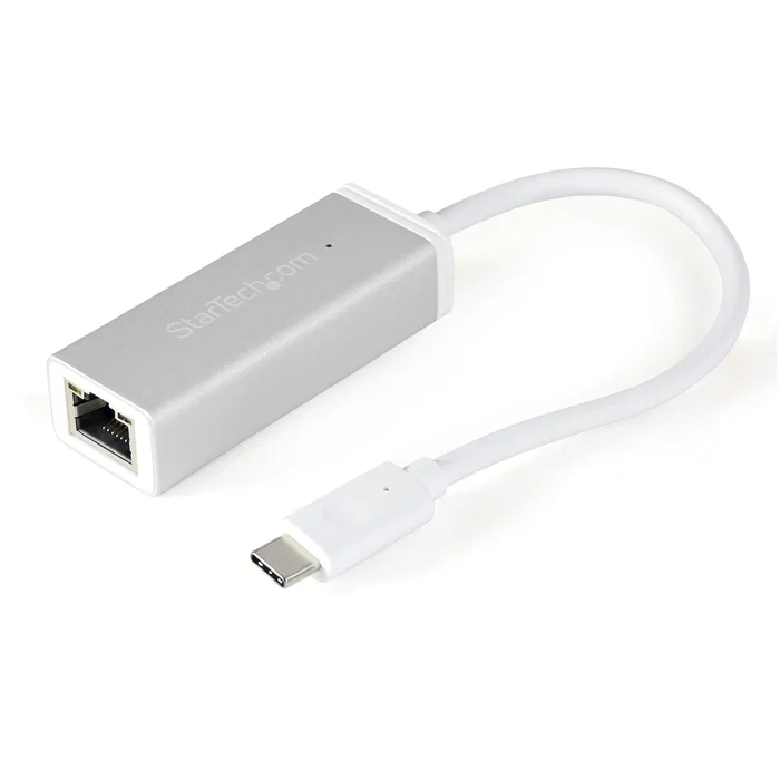 StarTech.com Adaptador USB-C a RJ45 Gigabit Ethernet con Chipset RTL8153, Plata StarTech.com Adaptador USB-C a RJ45 Gigabit Ethernet con Chipset RTL8153, Plata