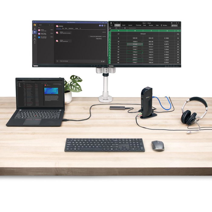 StarTech.com Docking Station 12 en 1 con HDMI, DVI y 6 puertos USB