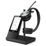 Yealink WH66 Auriculares Diadema Inalámbricos DECT para Microsoft Teams, Doble Micrófono Boom, Bluetooth 4.2, Base con Pantalla Táctil, 14h Batería, Negro