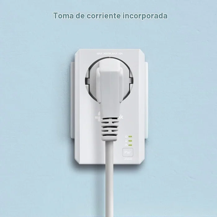 TP-Link TL-WPA4226 KIT Adaptador Powerline AV600 y Wi-Fi 300 Mbps
