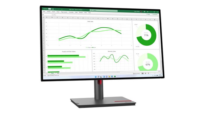 Lenovo ThinkVision P27q-30 Monitor 27" (68.6 cm) QHD 2560x1440 IPS, HDR10, 99% sRGB, USB-C, HDMI, DisplayPort, Soporte Ergonómico Lenovo ThinkVision P27q-30 Monitor 27" (68.6 cm) QHD 2560x1440 IPS, HDR10, 99% sRGB, USB-C, HDMI, DisplayPort, Soporte Ergonómico