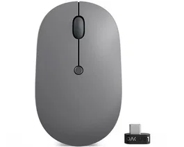 Lenovo Go usb-c wireless mouse Negro, Gris
