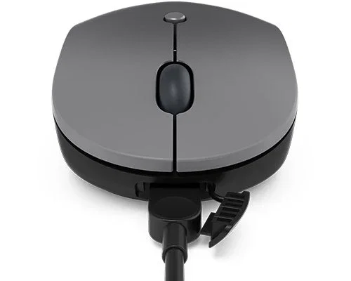 Lenovo Go USB-C Wireless Mouse - Ratón de Oficina Ambidextro RF Inalámbrico Óptico 2400 DPI con Nanorreceptor USB-C