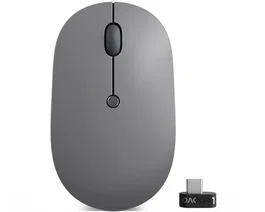 Lenovo Go USB-C Wireless Mouse - Ratón de Oficina Ambidextro RF Inalámbrico Óptico 2400 DPI con Nanorreceptor USB-C
