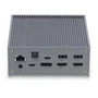 Lindy 43351 Docking Station USB-C con 2x HDMI 2.0, DisplayPort 1.2, Gigabit Ethernet, 4x USB, Lector de tarjetas, Power Delivery 3.0, Gris para Portátil