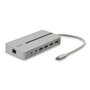 LINDY Lindy 43360 DST-Pro Docking Station USB 3.2 Gen 1 Type-C, Plata y Blanco