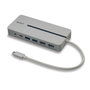 LINDY Lindy 43360 DST-Pro Docking Station USB 3.2 Gen 1 Type-C, Plata y Blanco