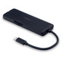 Lindy 43358 Base para Portátil y Replicador de Puertos USB Type-C Negro