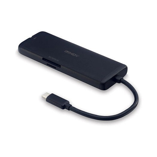 LINDY DST-Mini Dock USB-C 4K Mini 43358, Dock Mini Portátil USB 3.2 Gen 1 Type-C con Puerto HDMI 2.0, Ethernet Gigabit, 100W USB PD y Lector de Tarjetas, Color Negro LINDY DST-Mini Dock USB-C 4K Mini 43358, Dock Mini Portátil USB 3.2 Gen 1 Type-C con Puerto HDMI 2.0, Ethernet Gigabit, 100W USB PD y Lector de Tarjetas, Color Negro