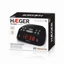 Haeger RA-06B.005B Despertador Digital Negro con Radio AM/FM, Pantalla LED, Función Snooze