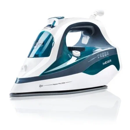 PLANCHA DE VAPOR HAEGER VAPOUR PRO - 2700W - REGULADOR VAPOR 75G - VAPOR VERTICAL - DEPOSITO AGUA 400ML - SUELA CERÁMICA - ANTI-CAL - ANTI-GOTEO PLANCHA DE VAPOR HAEGER VAPOUR PRO - 2700W - REGULADOR VAPOR 75G - VAPOR VERTICAL - DEPOSITO AGUA 400ML - SUELA CERÁMICA - ANTI-CAL - ANTI-GOTEO