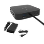 I-tec C31HDMIDPDOCKPD65 Dock USB-C para Laptop con 2x 4K HDMI y DisplayPort, 6 Puertos USB, Power Delivery 65W, Ethernet Gigabit, Audio - Negro