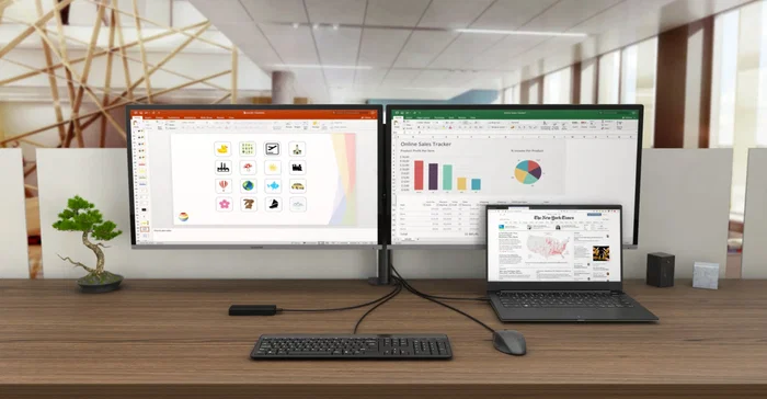 I-tec C31HDMIDPDOCKPD65 Dock USB-C para Laptop con 2x 4K HDMI y DisplayPort, 6 Puertos USB, Power Delivery 65W, Ethernet Gigabit, Audio - Negro