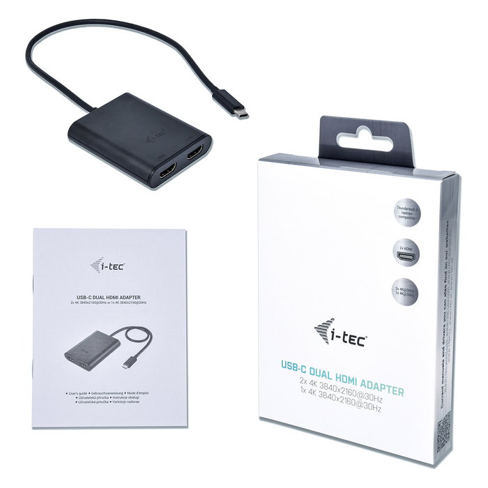 i-tec Adaptador USB-C a 2x HDMI 4K