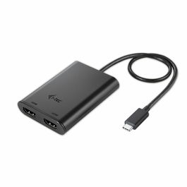 Adaptador DisplayPort a HDMI i-Tec C31DUAL4KHDMI Negro 4K Ultra HD