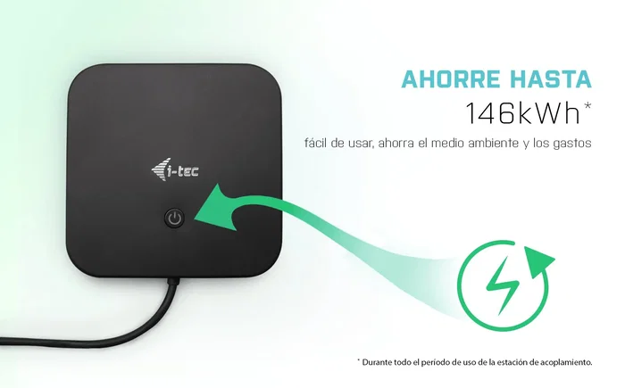 I-tec C31HDMIDPDOCKPD Docking Station USB-C con Power Delivery 100W, HDMI, DisplayPort, Gigabit LAN, 6 Puertos USB, para Doble Monitor 4K 60Hz, Soporte VESA - Negro