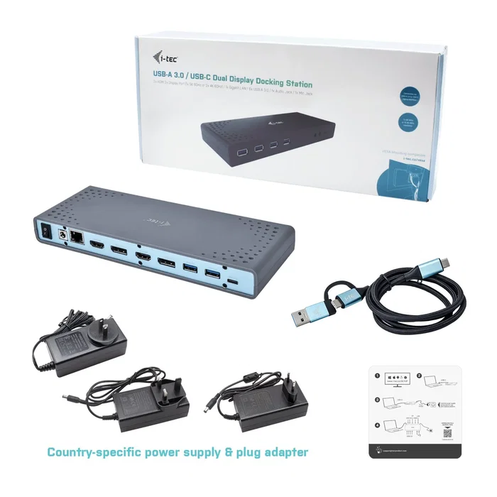 Dockstation i-Tec CADUAL4KDOCK