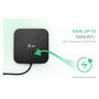 i-tec USB-C Base/Docking Station con HDMI, DisplayPort y 100W PD - 3x USB-A, 2x USB-C, Gigabit Ethernet, 4K 60Hz, Negro