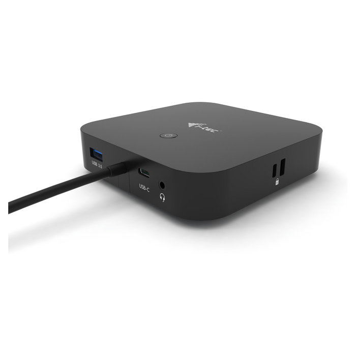i-tec USB-C Base/Docking Station con HDMI, DisplayPort y 100W PD - 3x USB-A, 2x USB-C, Gigabit Ethernet, 4K 60Hz, Negro