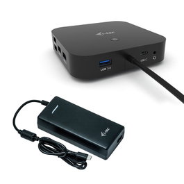 I-tec Dock USB-C C112W con HDMI, DisplayPort, 2x USB-A y Carga PD 100W