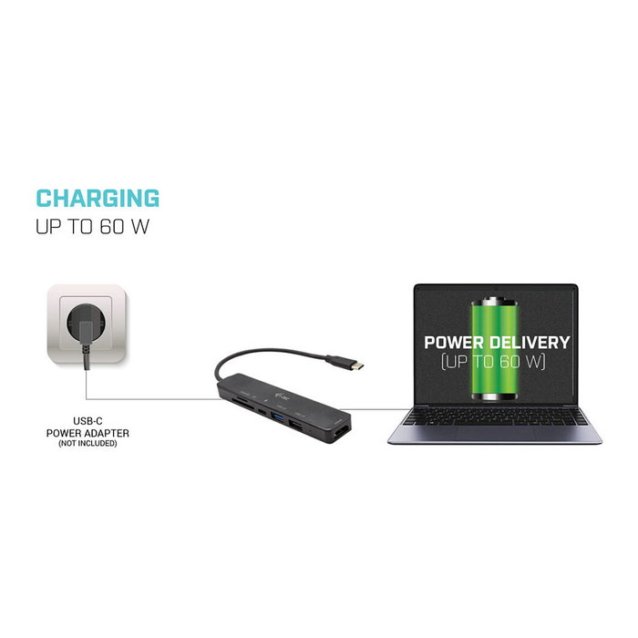 Hub USB i-Tec Travel Easy 60W