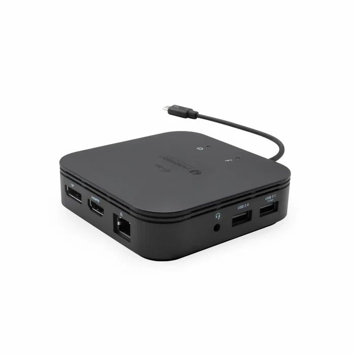 i-tec TB3TRAVELDOCKPD60W Estación de Acoplamiento Thunderbolt 3, Carga 60W, 2x 4K/8K, HDMI, DisplayPort, USB 3.1, Ethernet Gigabit, Incluye Adaptador 77W, Negro