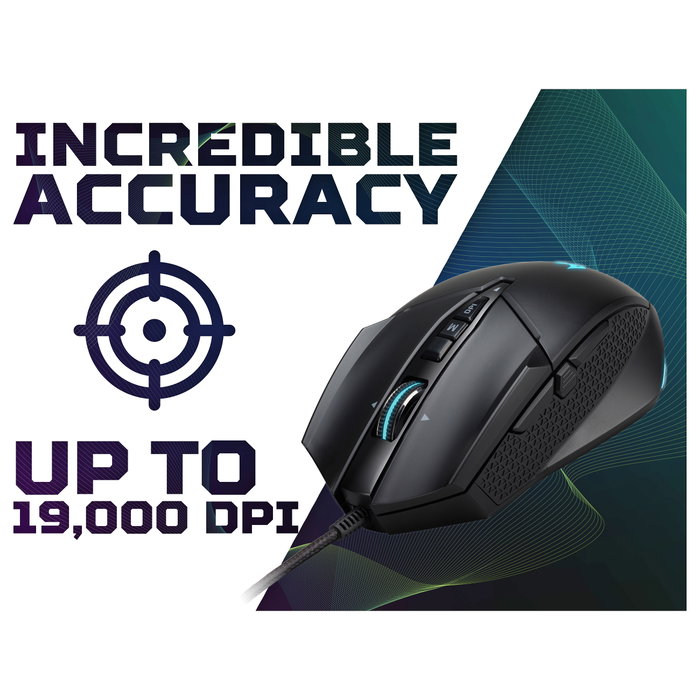 Acer Predator Cestus 335 Ratón Gaming Ambidiestro Óptico 19000 DPI 10 Botones Programables Negro para Juegos PC Windows Acer Predator Cestus 335 Ratón Gaming Ambidiestro Óptico 19000 DPI 10 Botones Programables Negro para Juegos PC Windows