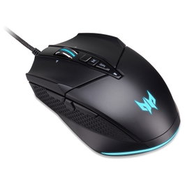 Acer Predator Cestus 335 Ratón Gaming Ambidiestro Óptico 19000 DPI 10 Botones Programables Negro para Juegos PC Windows