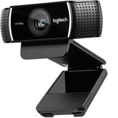 Logitech Webcam C922 Pro Stream Full HD 1080p Optimizada para Streaming y Grabación con Audio Estéreo y Trípode Ajustable