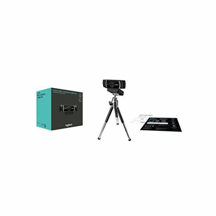 Logitech C922 Pro Stream Cámara Web Full HD Negra con Trípode con Licencia XSplit de 3 Meses Logitech C922 Pro Stream Cámara Web Full HD Negra con Trípode con Licencia XSplit de 3 Meses