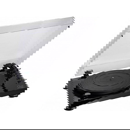 Audio-Technica AT-LPW50PB - Giradiscos de vinilo con phono preamplificador integrado, color negro brillante