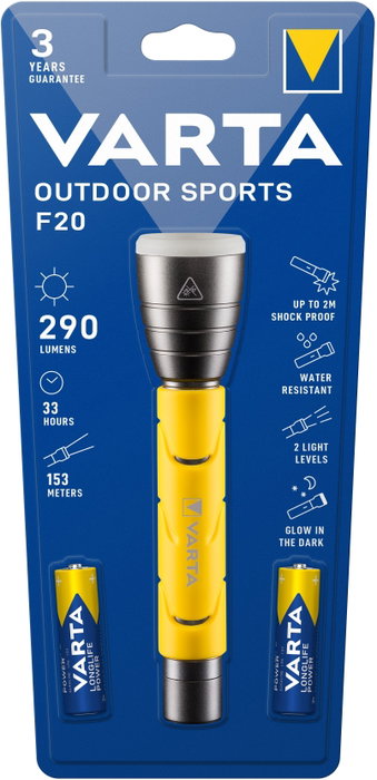 VARTA Linterna LED Outdoor Sports F20 2AA VARTA Linterna LED Outdoor Sports F20 2AA