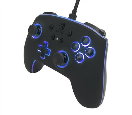 Power A Mando con Cable Mejorado 1510925-01 Spectra LED para Nintendo Switch y Switch OLED, Control con 8 Colores Brillantes y 2 Efectos LED, Botones Asignables Power A Mando con Cable Mejorado 1510925-01 Spectra LED para Nintendo Switch y Switch OLED, Control con 8 Colores Brillantes y 2 Efectos LED, Botones Asignables
