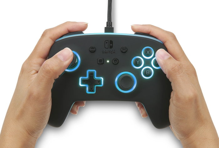 PowerA Spectra Mando con Cable para Nintendo Switch con Iluminación LED