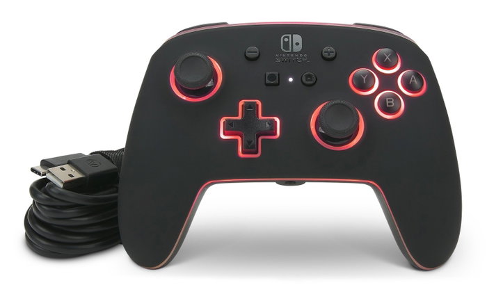 PowerA Spectra Mando con Cable para Nintendo Switch con Iluminación LED
