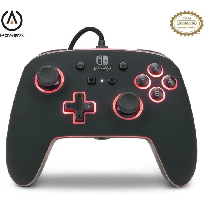 PowerA Spectra Mando con Cable para Nintendo Switch con Iluminación LED